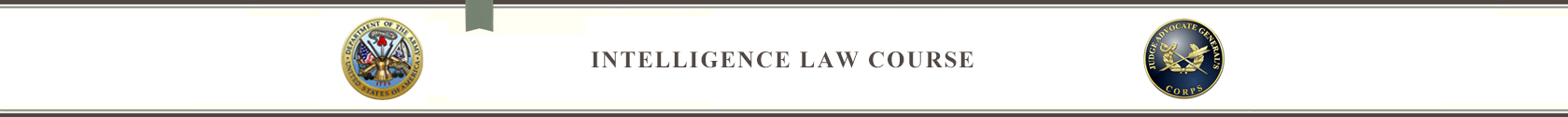 Intelligence Law Course Banner